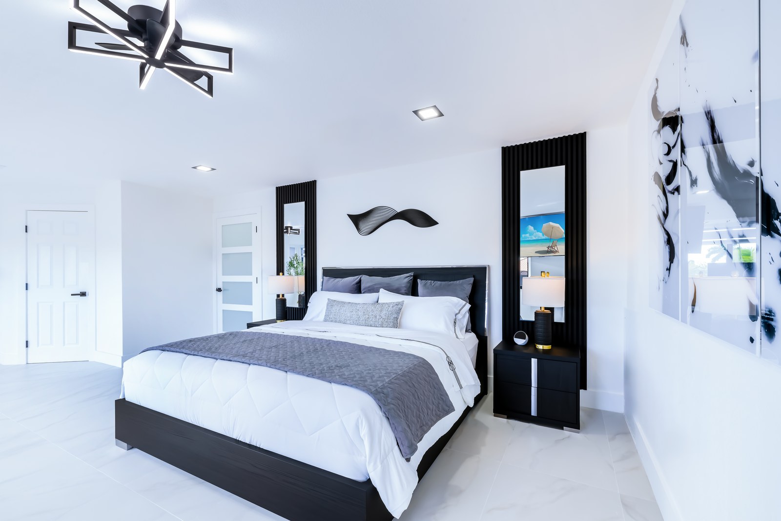 Elegant suite with premium bedding and canal view
