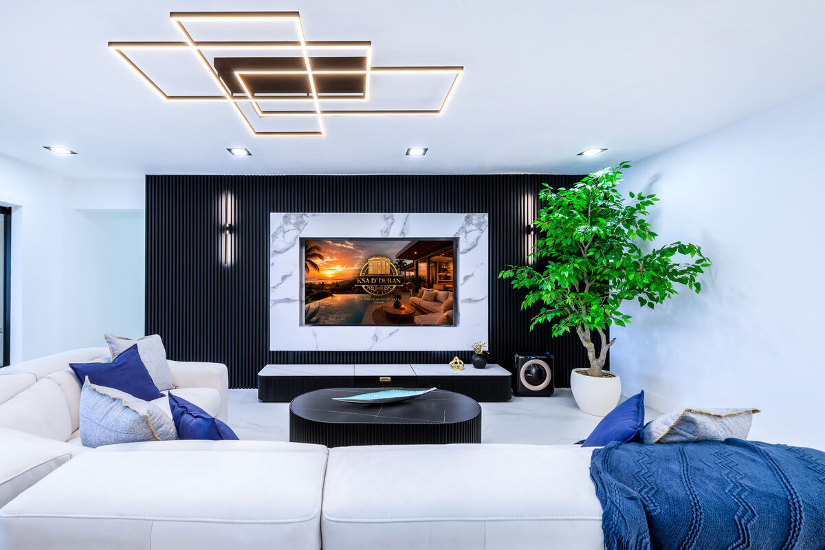 Elegant living room with KSA D'Duran branding